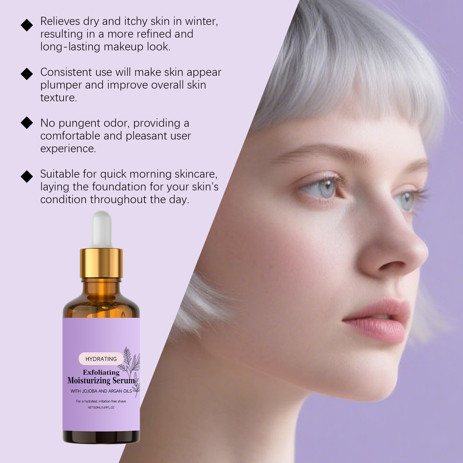 Moisturizing Essence Liquid Mild Nourishing Light Texture Quick Absorb Facial Skin Daily Hydrating Care