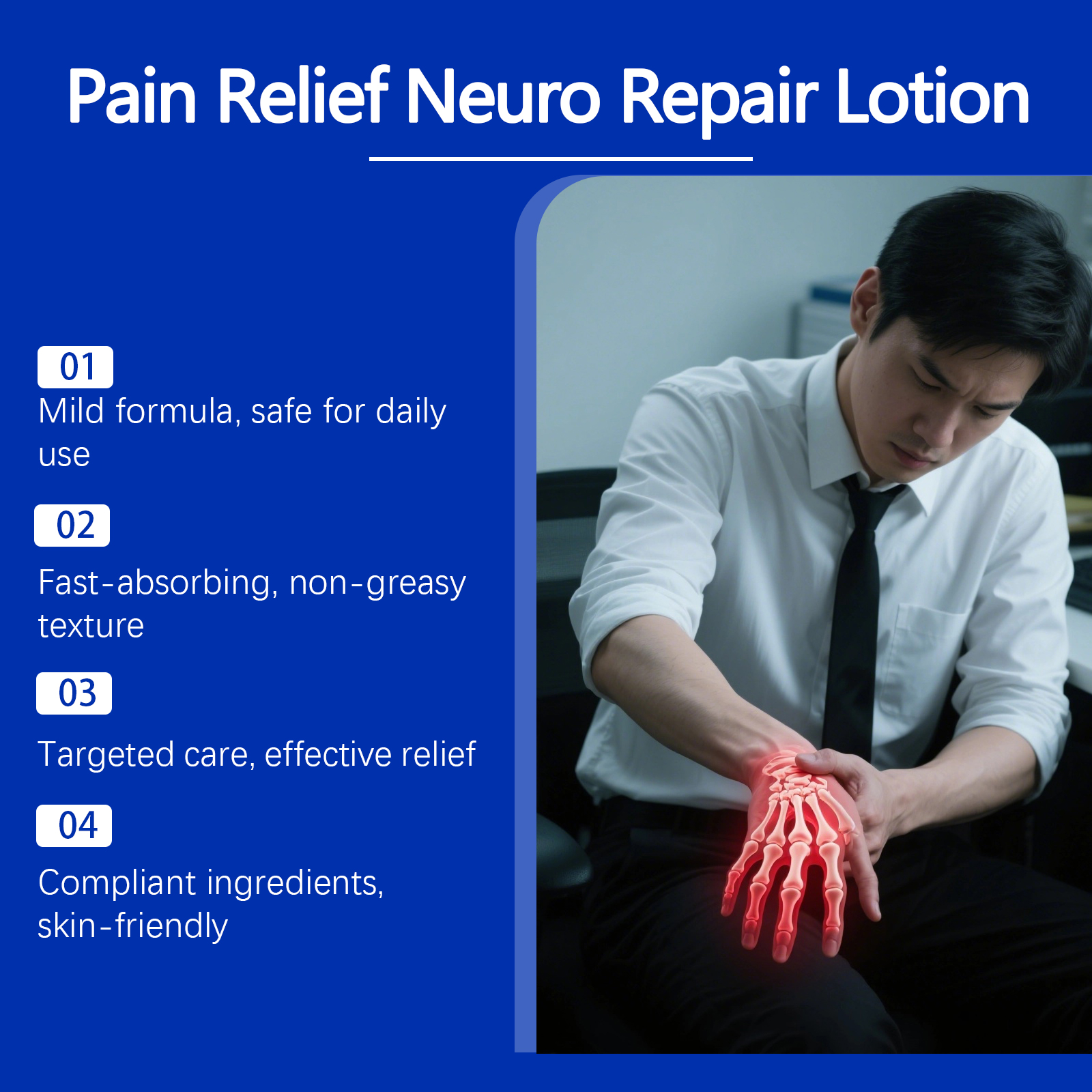 Body Care Lotion Light Weight Moist Mild For Joint Knee Daily Massage Smear Skin Care