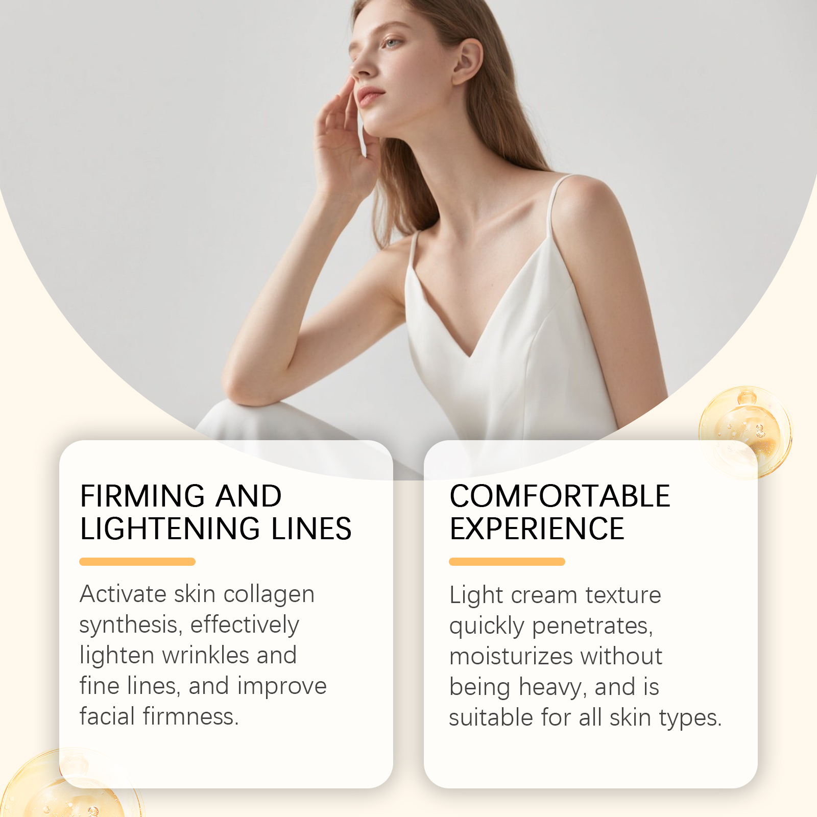Bee Venom Facial Care Cream Mild Formula Nourish Delicate Smooth Moisturize Daily Face Skincare