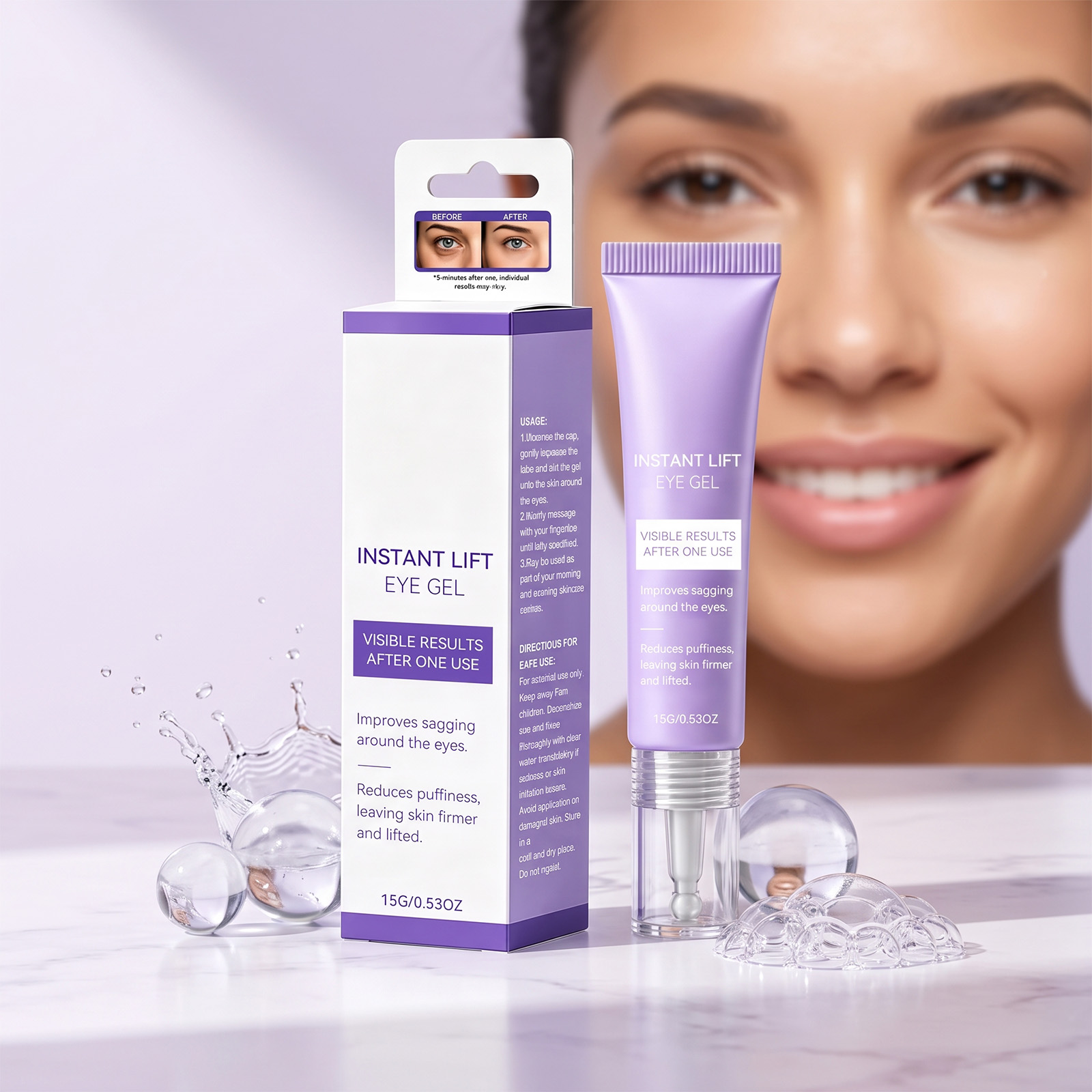 Eye Cream Soft Elastic Hydrating Texture Light Easy Absorb Mild Gentle Fit Various Skin Types