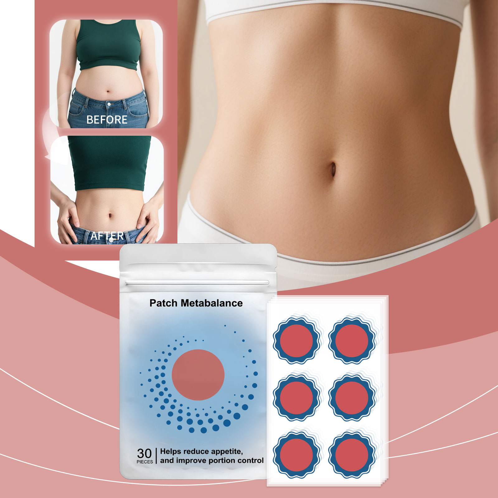 Body Light Care Patch Comfort Fit Skin Refreshing Breathable Lazy Portable Gentle Care Slice