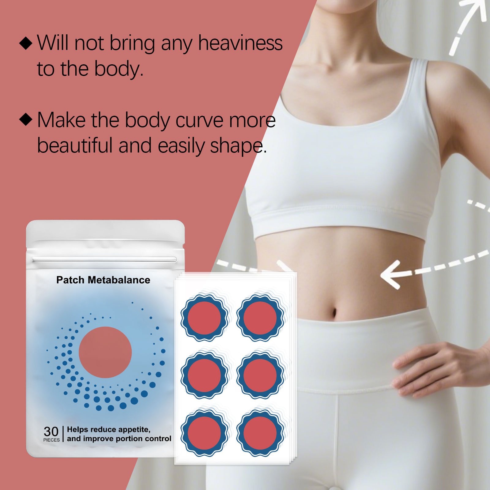 Body Light Care Patch Comfort Fit Skin Refreshing Breathable Lazy Portable Gentle Care Slice