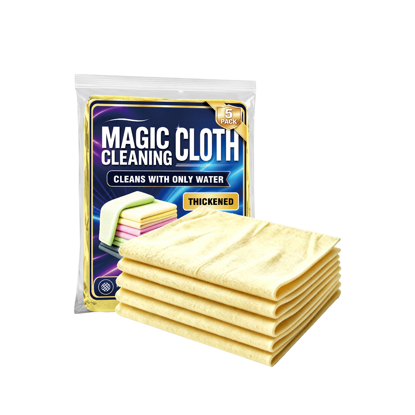 (Black) Microfiber Cleaning Cloth Daily Household Auto Body Interior Stain Cleans Multi Scene Applicable Rag