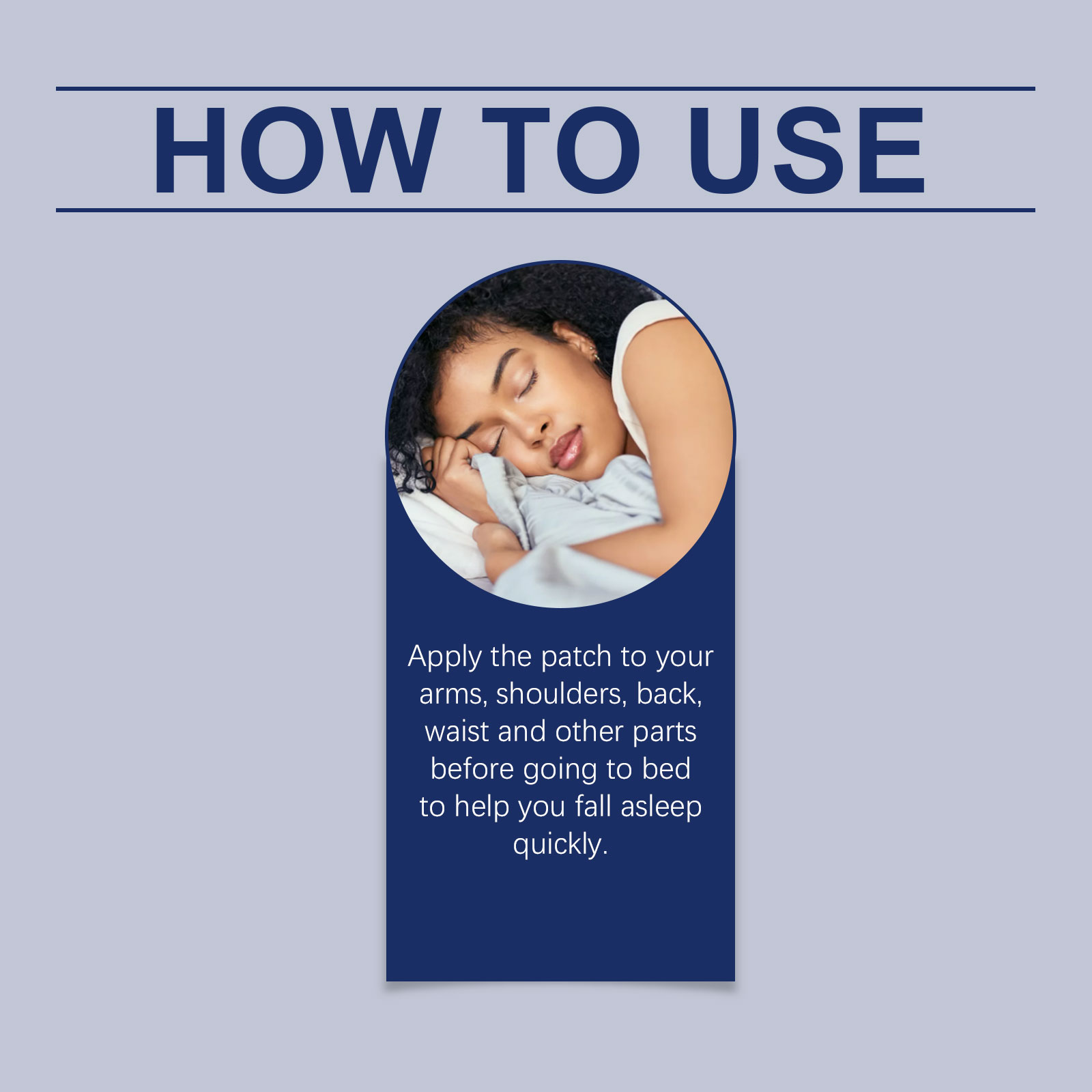 Sleep Aid Patch Skin Friendly Fresh Scent Compact Portable Mild Gentle Non Irritating Body Application
