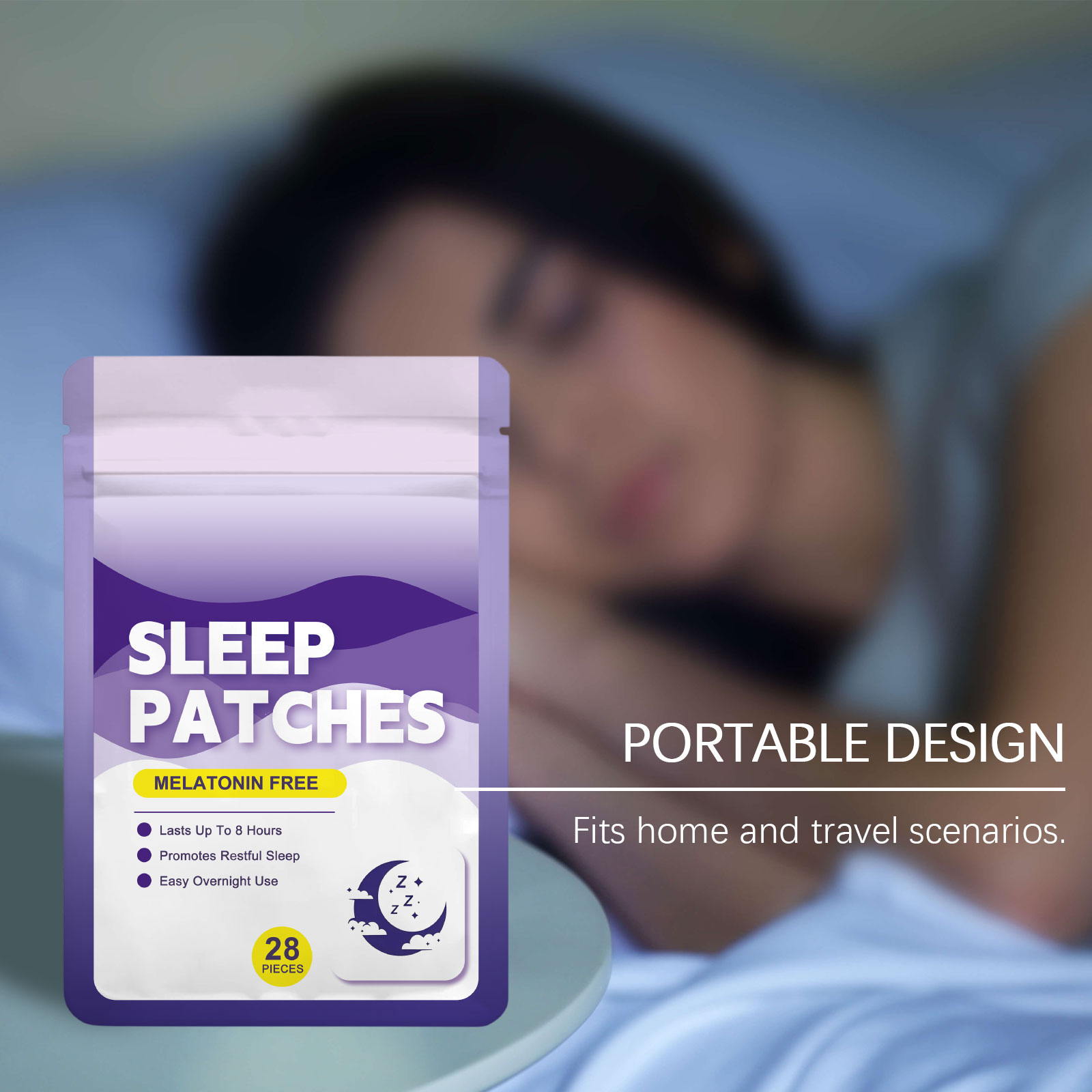 Sleep Aid Patch Skin Friendly Fresh Scent Compact Portable Mild Gentle Non Irritating Body Application