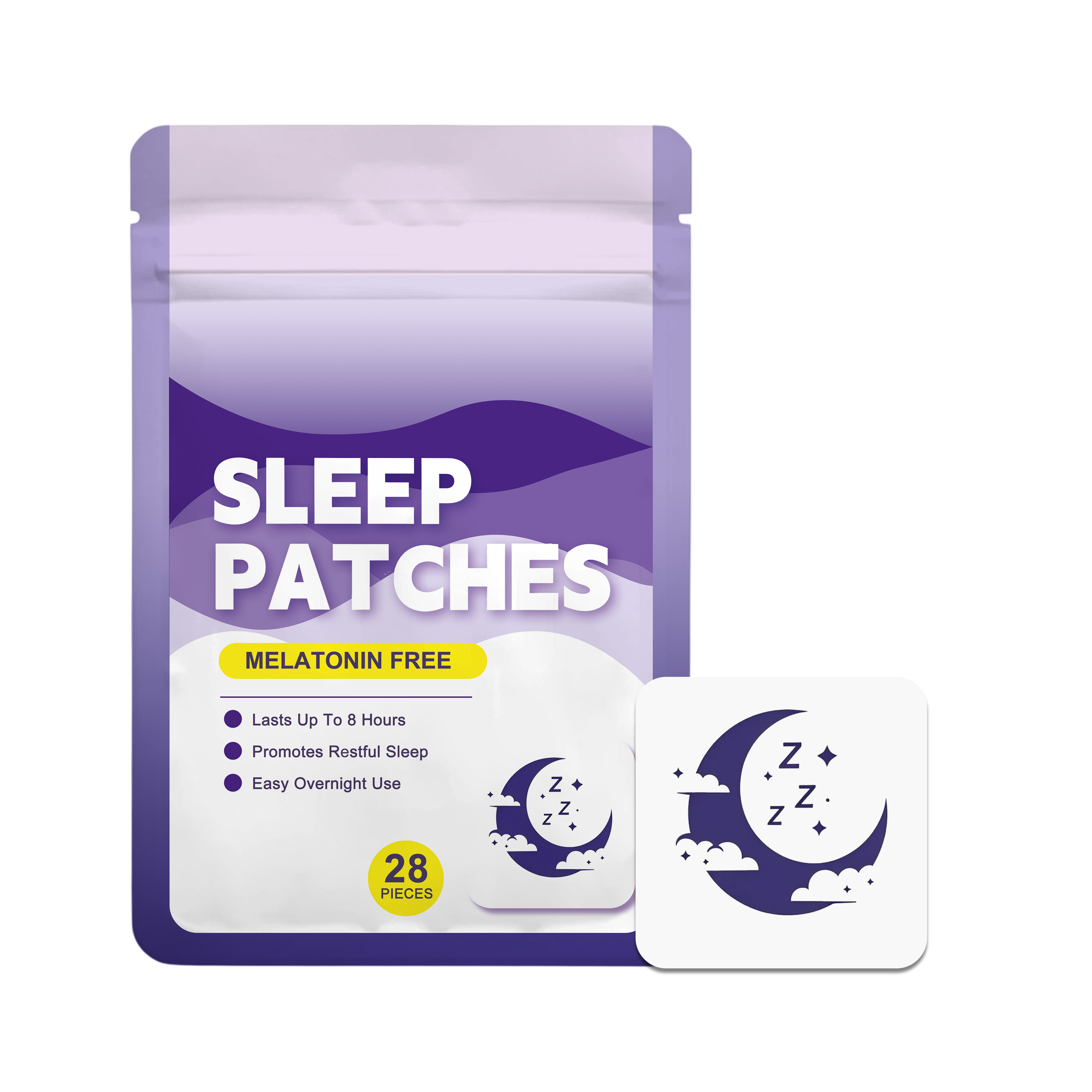 Sleep Aid Patch Skin Friendly Fresh Scent Compact Portable Mild Gentle Non Irritating Body Application