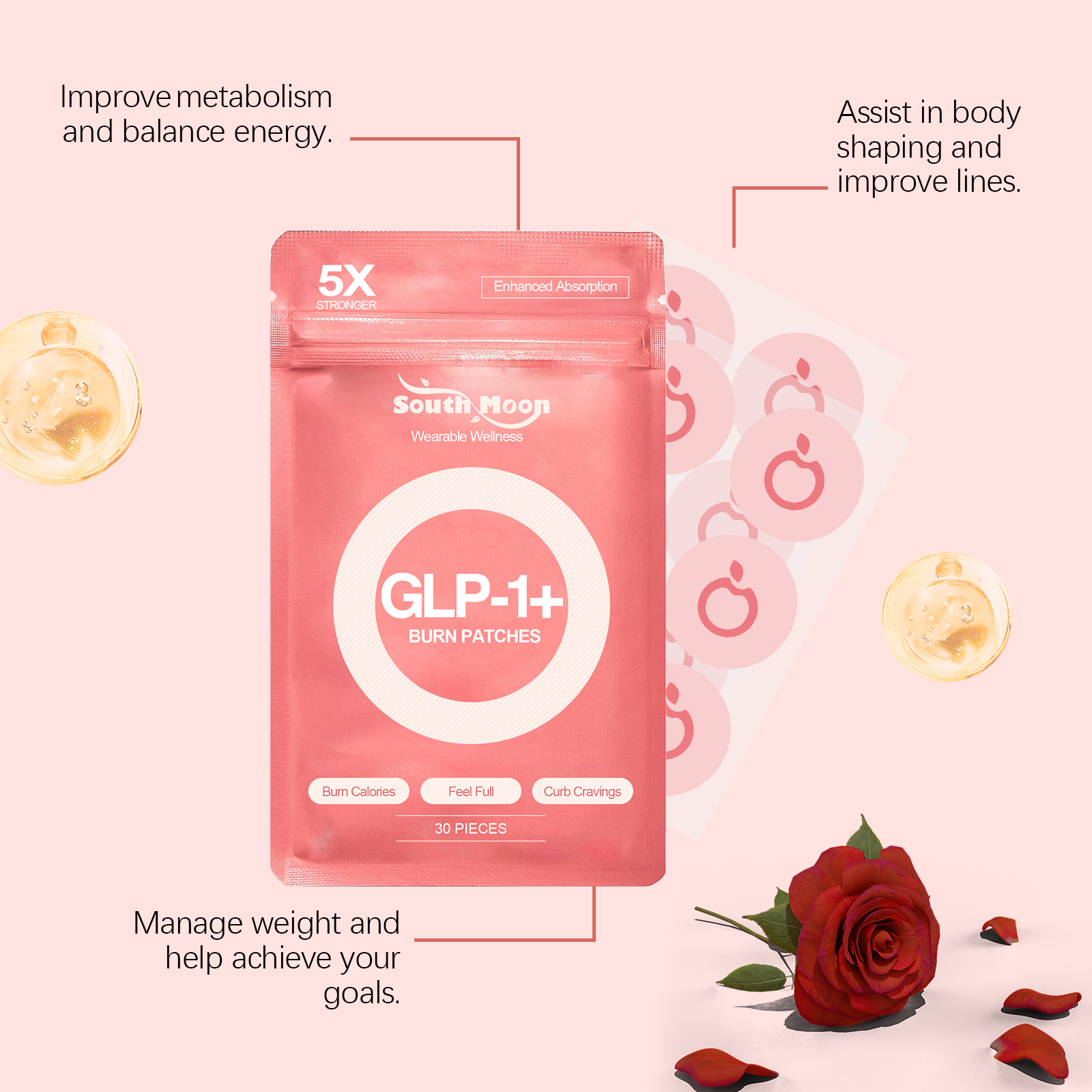 Body Care Patch For Figure Management Light Posture Gentle Care Show Body Curves