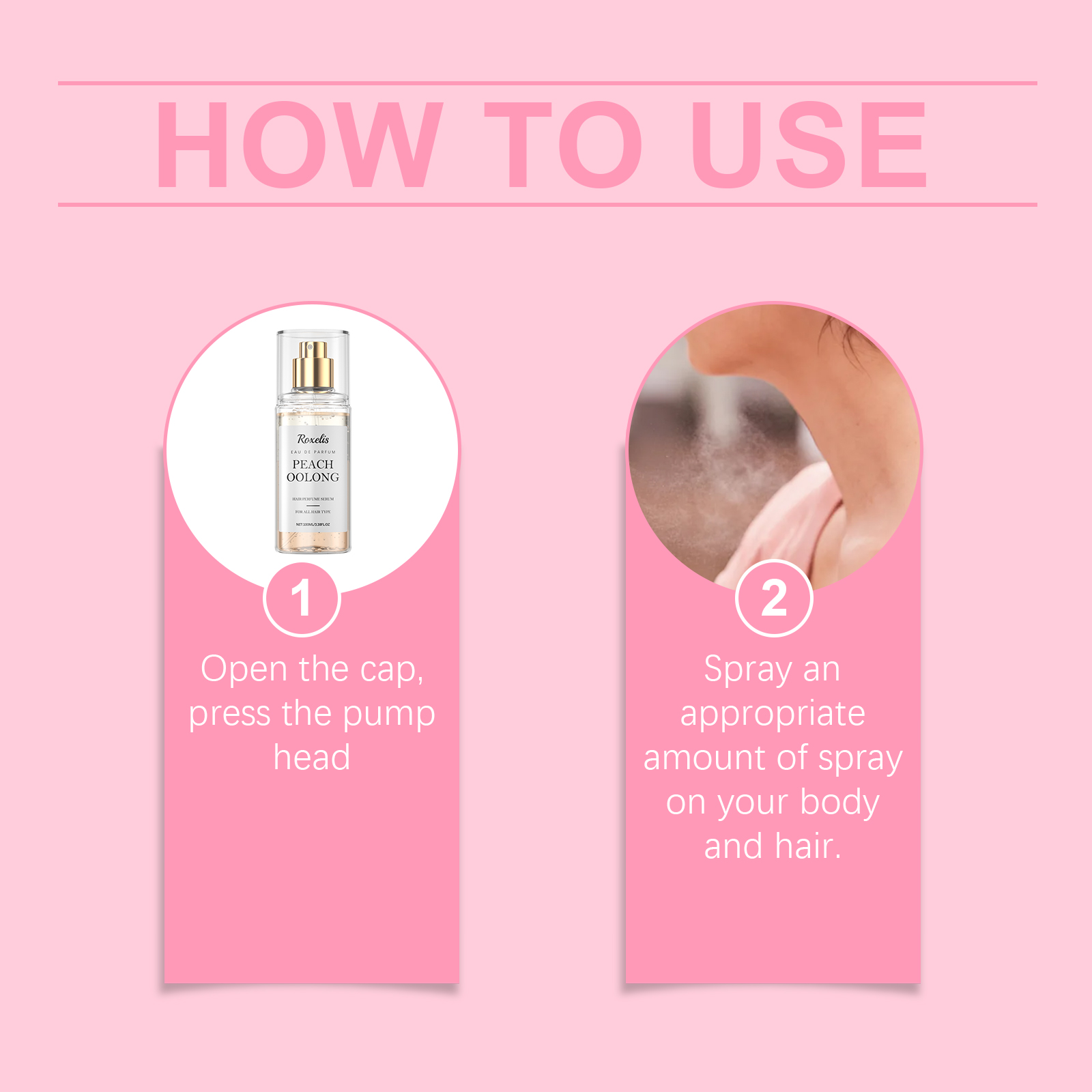 Peach Oolong Tea Perfume Spray Natural Fruity Aroma Brings Charming Fresh Long Fragrance