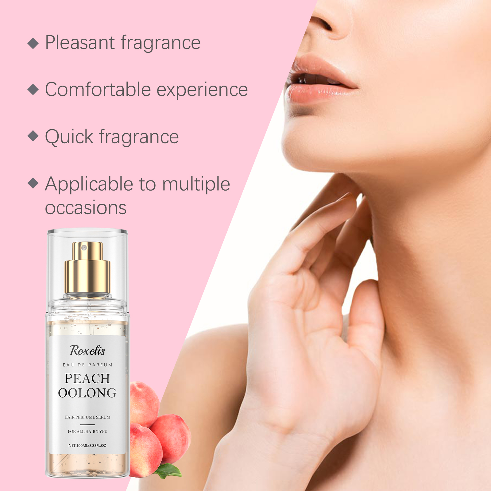 Peach Oolong Tea Perfume Spray Natural Fruity Aroma Brings Charming Fresh Long Fragrance