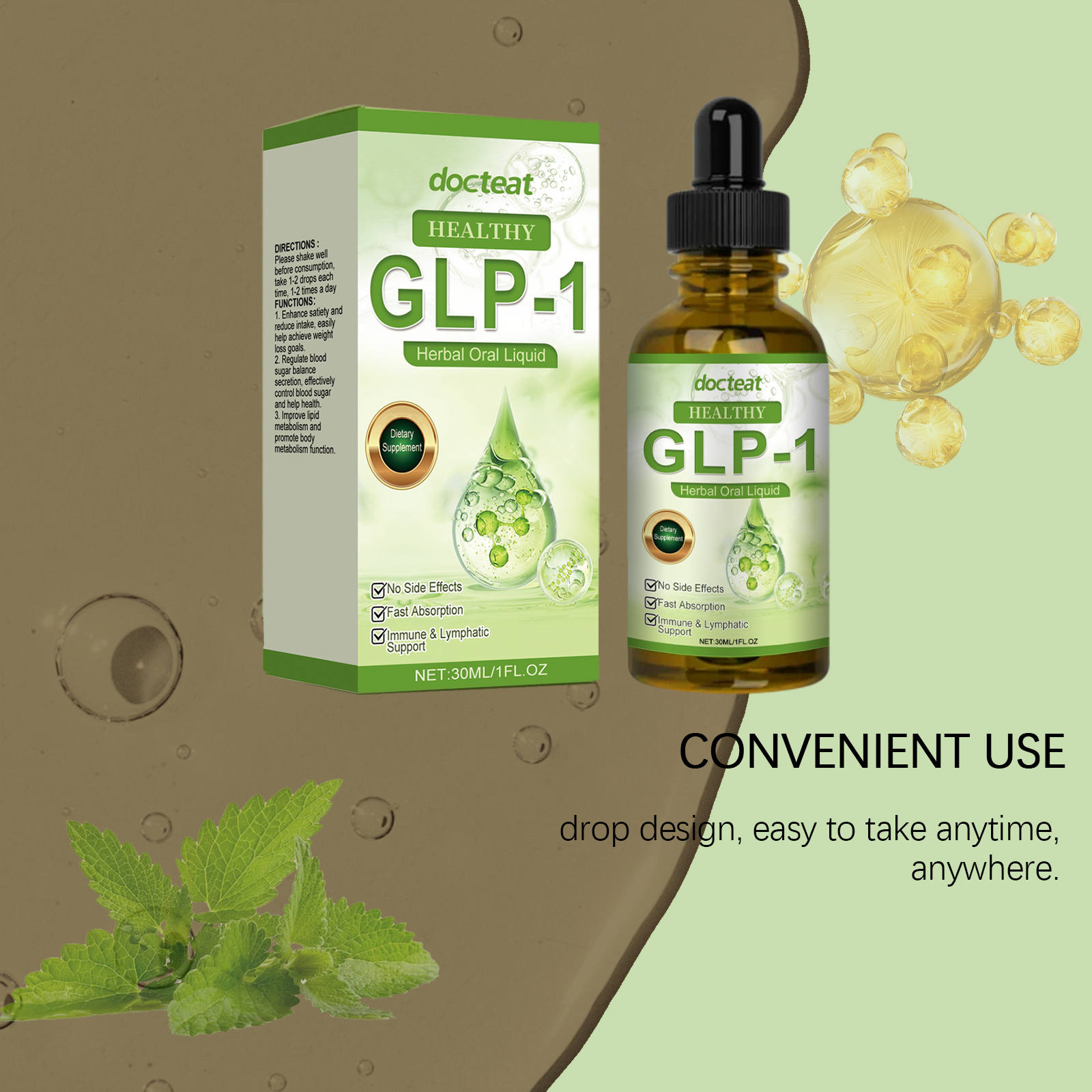 Herbal Body Care Drops Manage Figure Gently Nurture Body Dietary Supplement