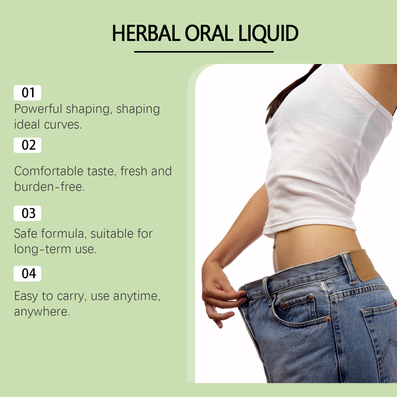 Herbal Body Care Drops Manage Figure Gently Nurture Body Dietary Supplement