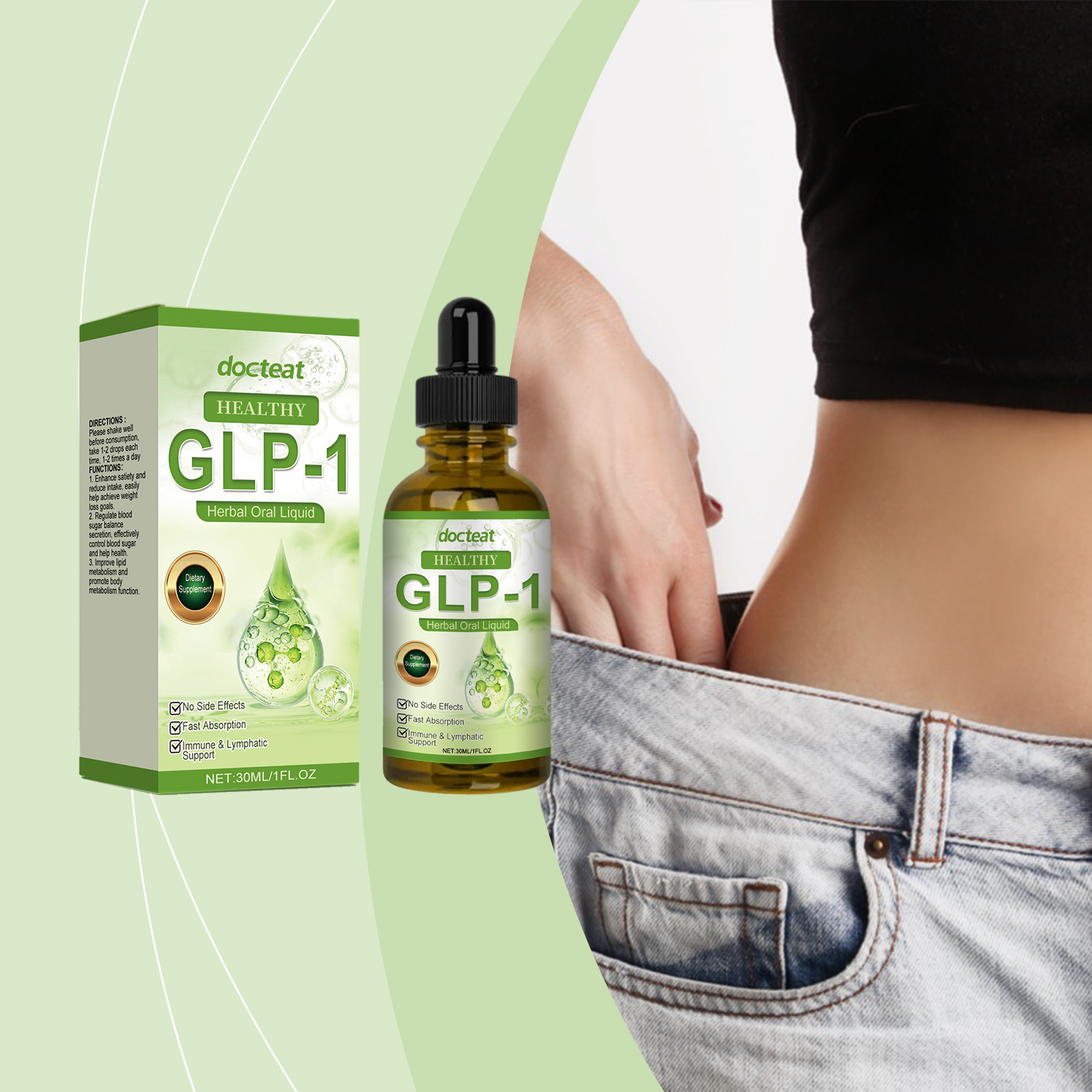 Herbal Body Care Drops Manage Figure Gently Nurture Body Dietary Supplement