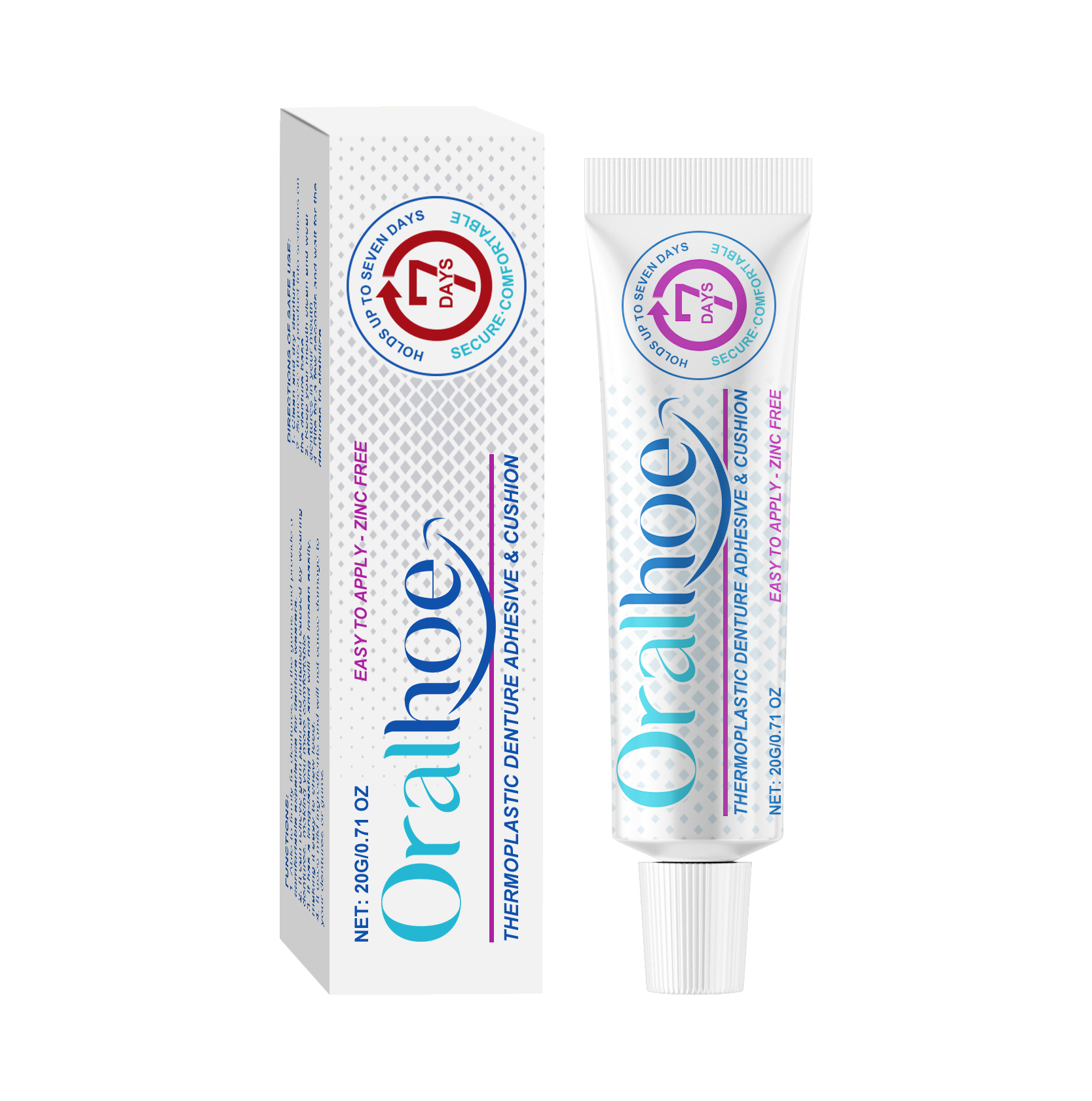 Denture Adhesive Thermoplastic Material To Secure Dentures And Boost Daily Wearing Comfort Feeling