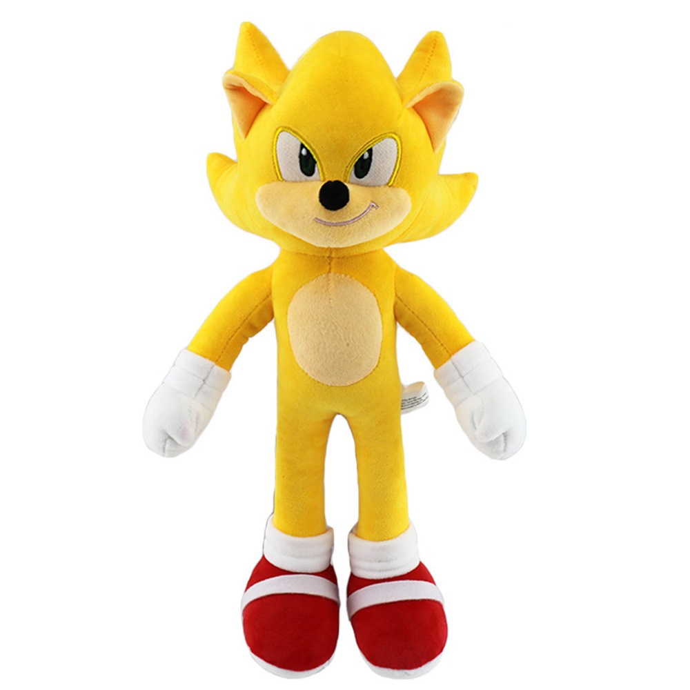 (Knuckles the Echidna A) Sonic The Hedgehog Shadow Super Sonic Plush Doll Toy Kids Christmas Gifts
