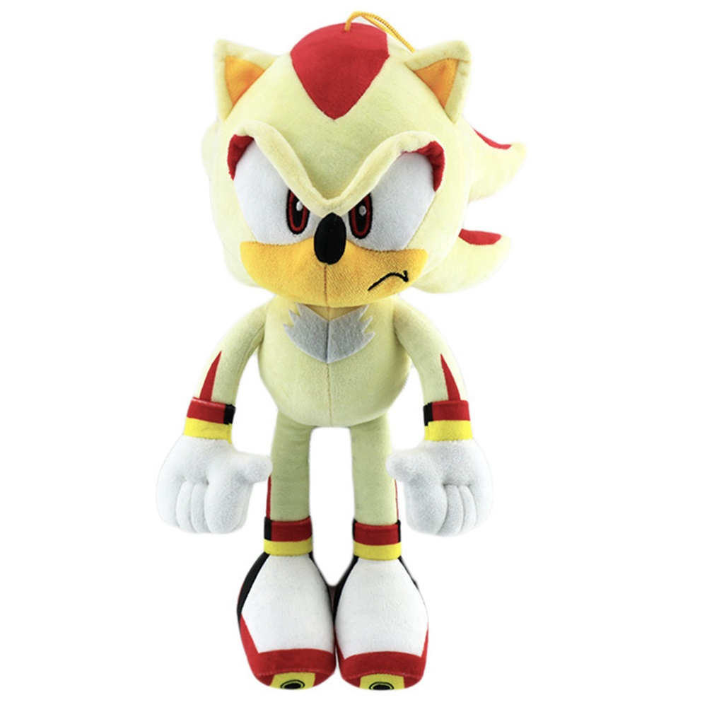 (Knuckles the Echidna A) Sonic The Hedgehog Shadow Super Sonic Plush Doll Toy Kids Christmas Gifts