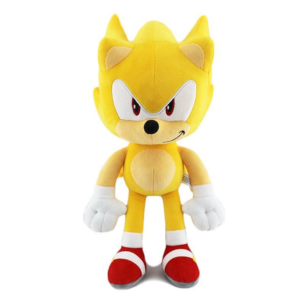 (Knuckles the Echidna A) Sonic The Hedgehog Shadow Super Sonic Plush Doll Toy Kids Christmas Gifts