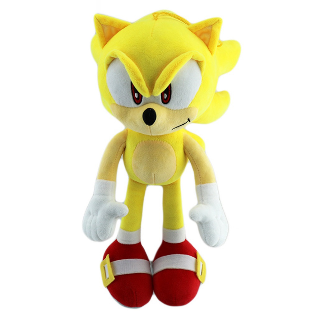 (Knuckles the Echidna A) Sonic The Hedgehog Shadow Super Sonic Plush Doll Toy Kids Christmas Gifts
