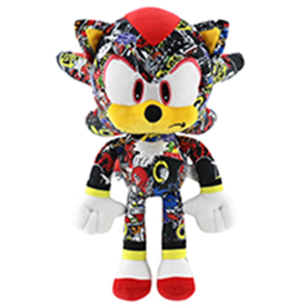 (Knuckles the Echidna A) Sonic The Hedgehog Shadow Super Sonic Plush Doll Toy Kids Christmas Gifts