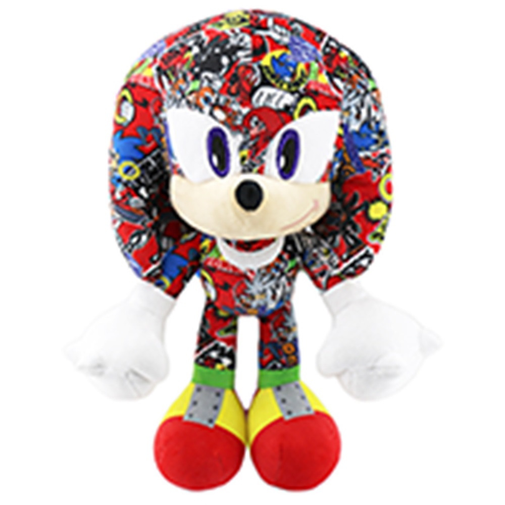 (Knuckles the Echidna A) Sonic The Hedgehog Shadow Super Sonic Plush Doll Toy Kids Christmas Gifts