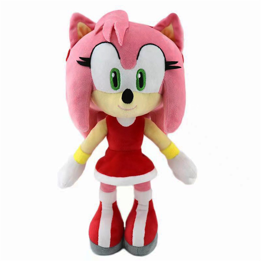 (Knuckles the Echidna A) Sonic The Hedgehog Shadow Super Sonic Plush Doll Toy Kids Christmas Gifts