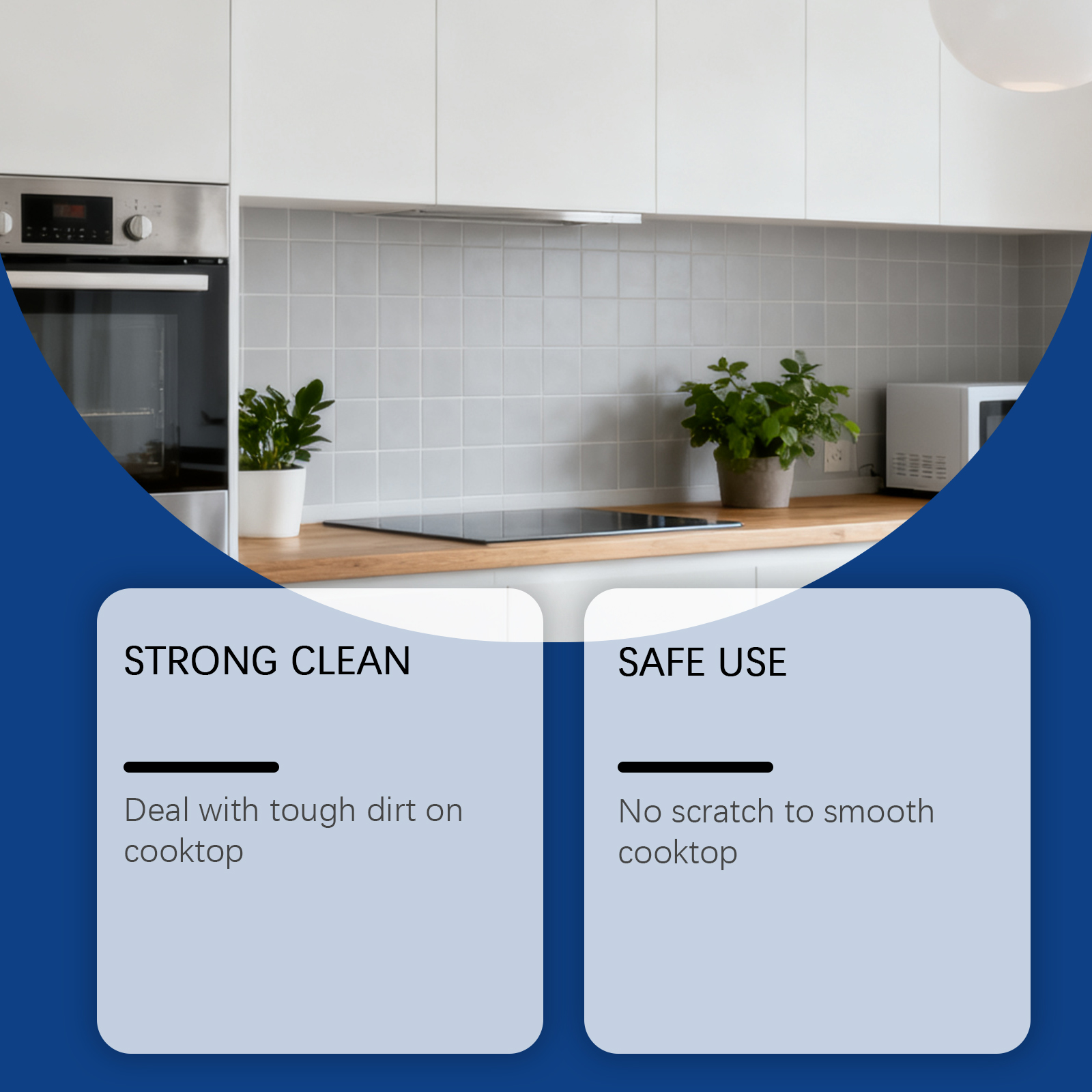 Stove Cleaner Kitchen Degreaser For Grease Food Residue Burnt Stains Daily Home Cooktop Cleaning