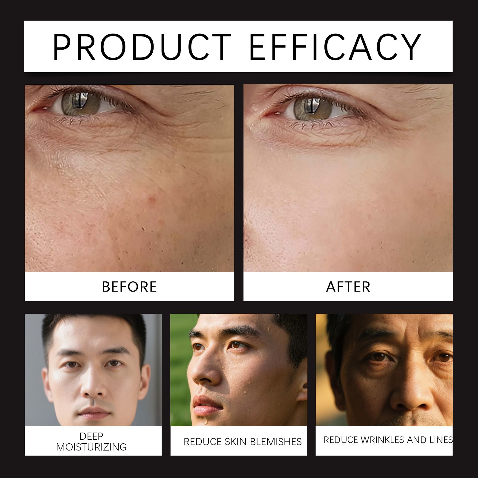 Men Moisturizing Face Cream Hydrating Nourishing Smoothing For Fine Lines Daily Facial Care