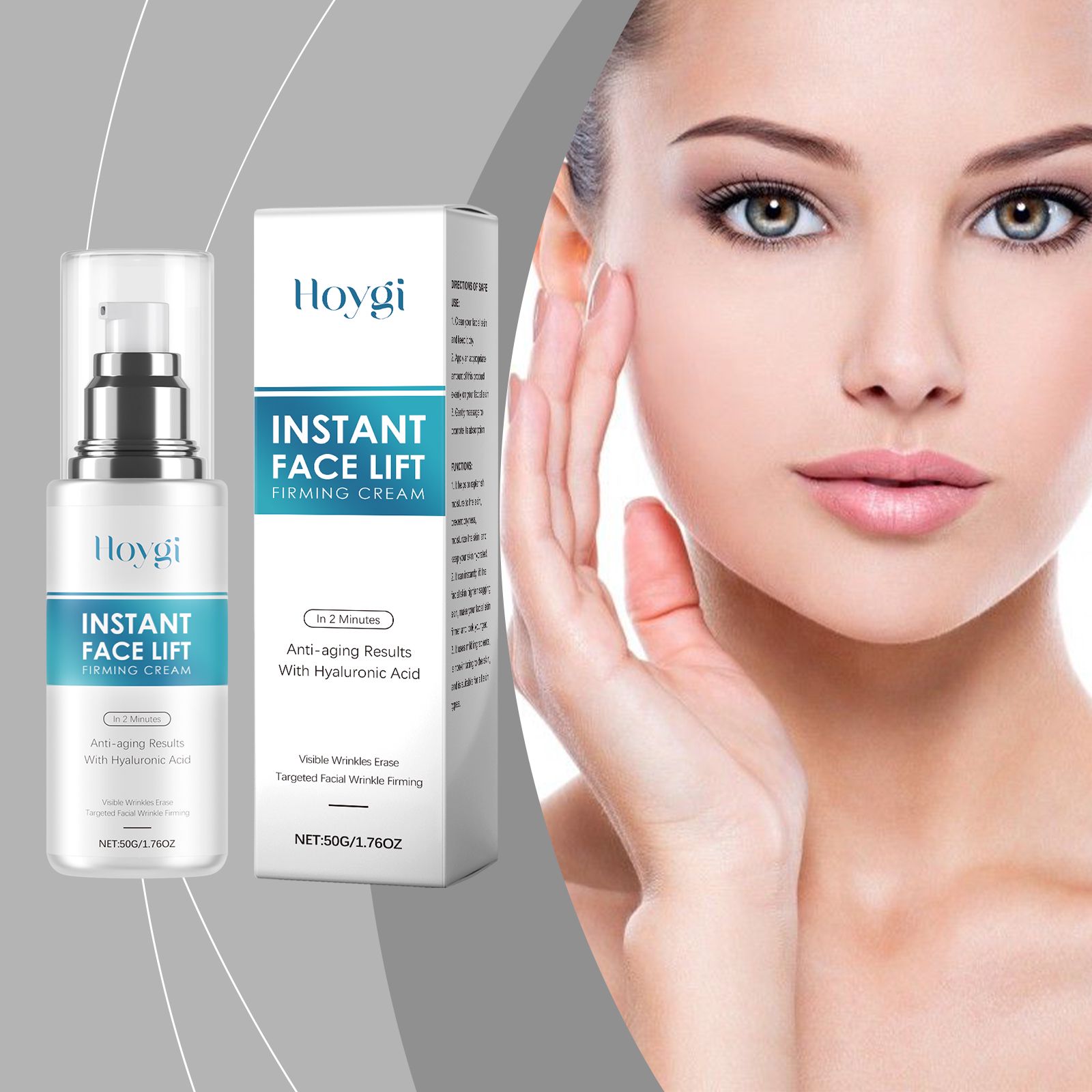 Hyaluronic Acid Moisturizing Lotion Daily Hydrating Nourishing Lightweight For Face Care 50g