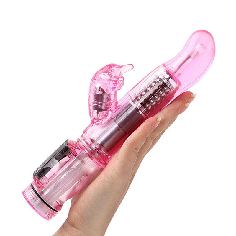 (Purple) Adult Sex Toy Clitoral Stimulator Wand Vibrator G Spot Stimulation Massager Dolphin Rotating Bead Dildo For Women Masturbation Device