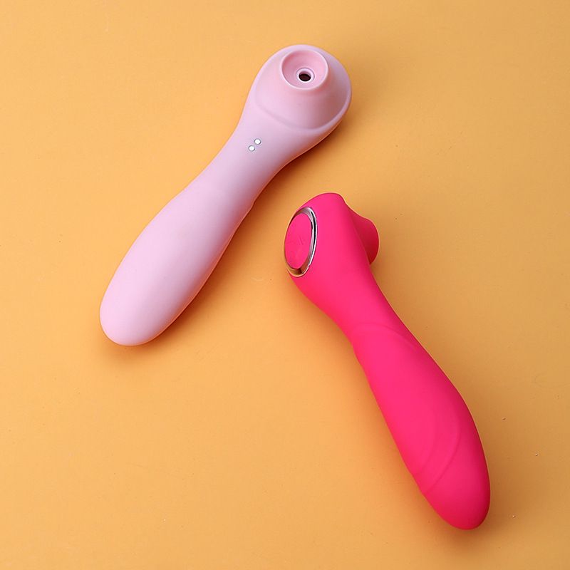 (Red) Suction Vibrator For Women Breast Massage Masturbator Dildo Sucking Sex Toys Female Adult Novelty Wand Adult Products