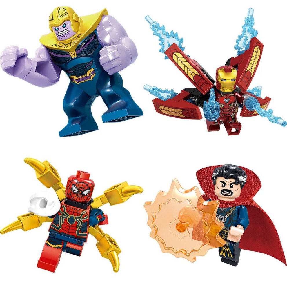 16pcs/set Marvel Compatible Lego Avengers Minifigures Building Blocks Toy Kids Gifts