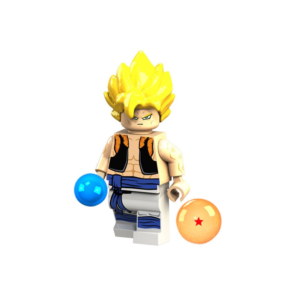 6PCS DRAGON BALL Super Saiyan Sun Wukong Minifigures Compatible Toys Fit Lego