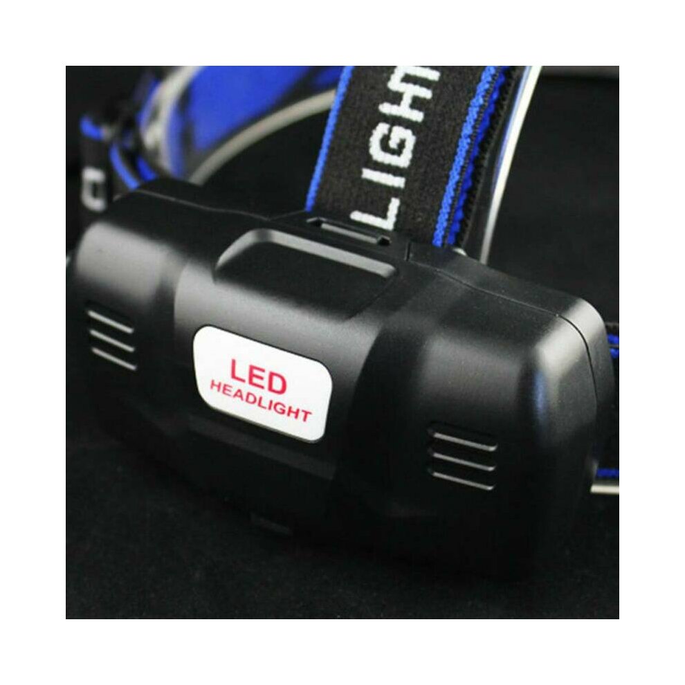 Zoom Headlamp 90000LM Rechargeable T6 LED Headlight Flashlights Outdoor Fish