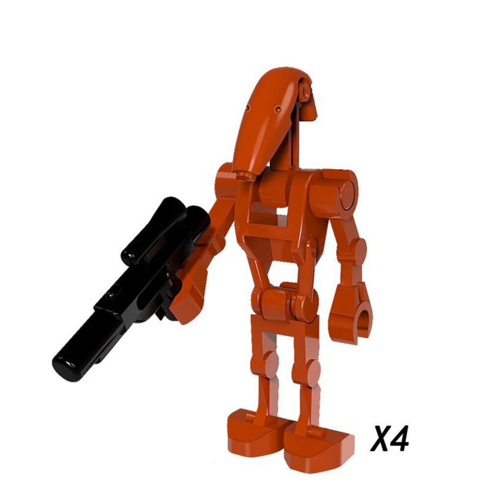 Star Wars Building Block Minifigure Toys Kit with Weapons Clone Guns 24Pcs Action Figures Set Fit Lego as Boys Kids Movies Fans Gifts