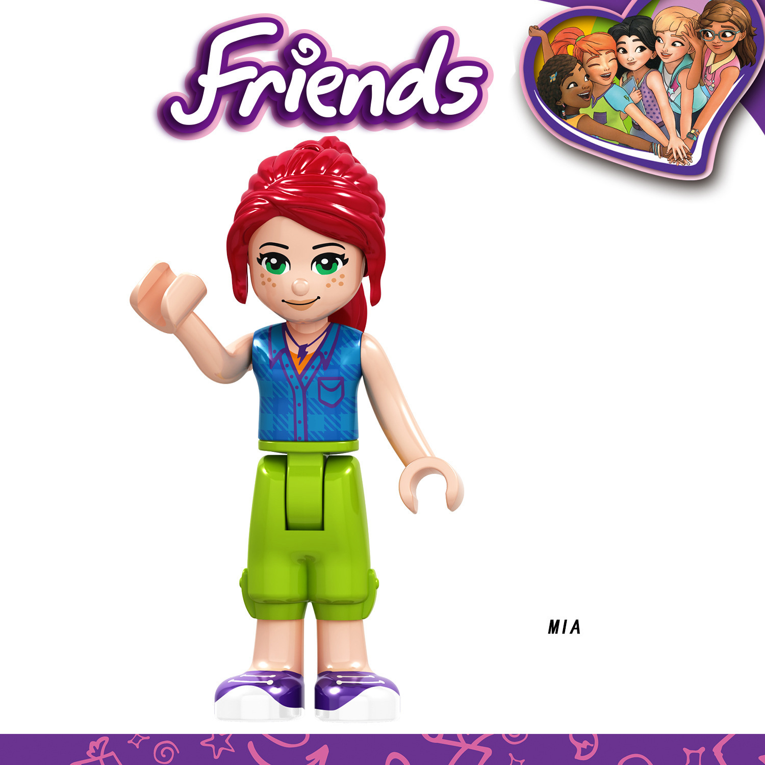 Friends Girls Mini Figures Building Blocks Toys Assembles Particles Figure Bricks Construction Toys Compatible with Lego Creative Cute Anime Friend Toys Birthday Gift For Girls Female Male