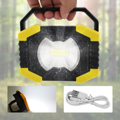 100W Solar LED Light COB light USB Rechargeable Outdoor Camping Torch