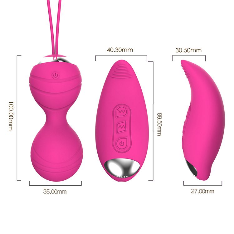 (Rose Pink) Vibrating Egg Vibrator Women Adult Sex Toys Bullet Vagina Pussy Massager Wireless Remote Control USB Charging 10 Vibration Modes