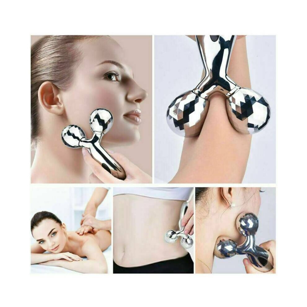 Face Massager Roller Slimming Facial Body Skin Tighten Tool Anti-aging 3D Y-Shape