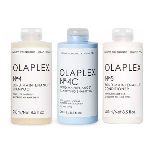 Olaplex Complete Cleansing Kit No.4 Bond Maintenance Shampoo No.4C Bond Maintenance Clarifying Shampoo No.5 Bond Maintenance Conditioner