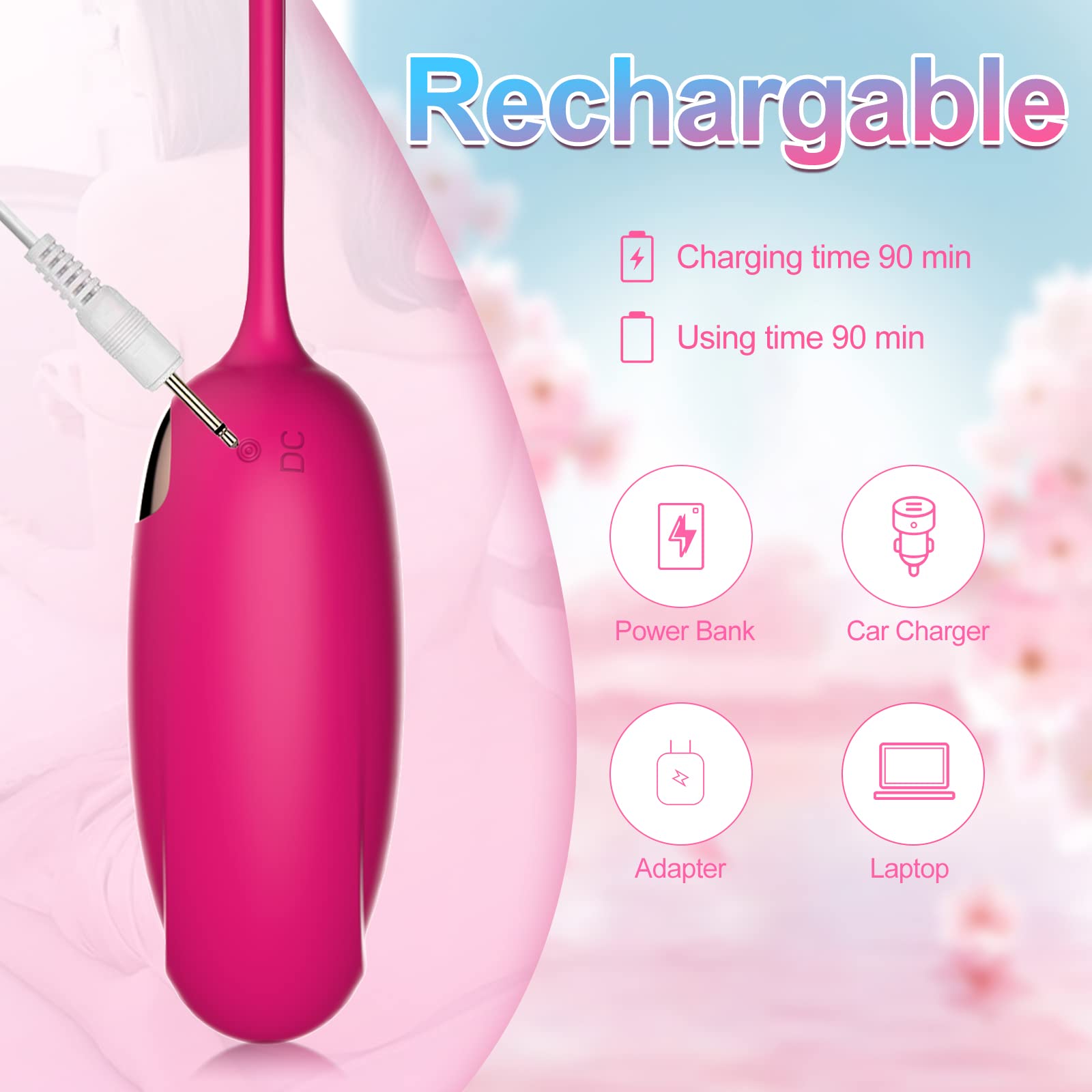 (Purple) Bullet Vibrator Wireless Vibrating Eggs Clitoral Wearable Love Balls Adult Sex Toys for Women Couples with Remote Control for G-Spot Stimulation