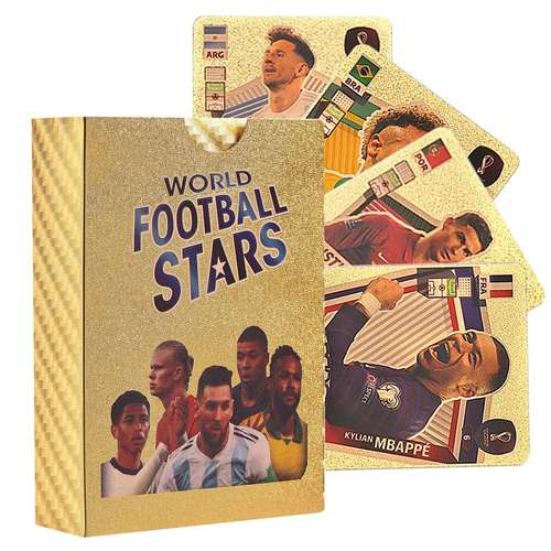 World Football Star Soccer Star Cards Champions League Football Collectible Cards Soccer Top Card Game Educational card game Legends of World Football Cards Gift