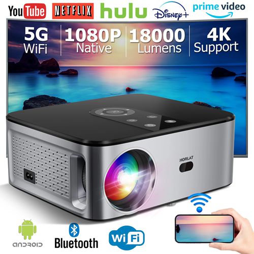 4K LED Projector Android 700ANSI Full HD 1080P Video Home Theater Auto Keystone 5G WiFi 18000Lumenes Portable Proyector