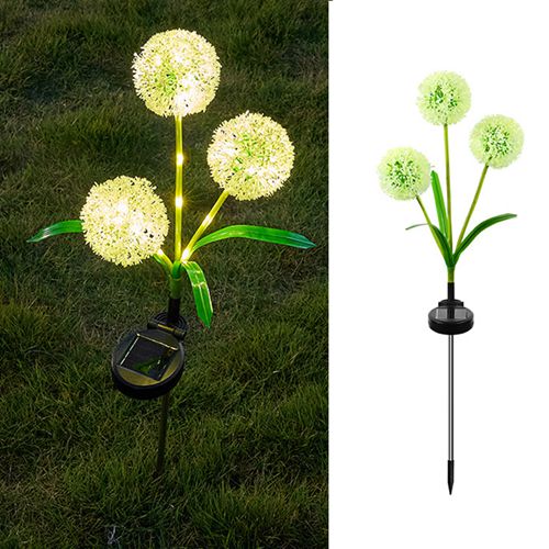 Dandelion Lights Solar Flower Lights for Lawn Yard Garden Ornaments Outdoor Christmas Decorations Warm White