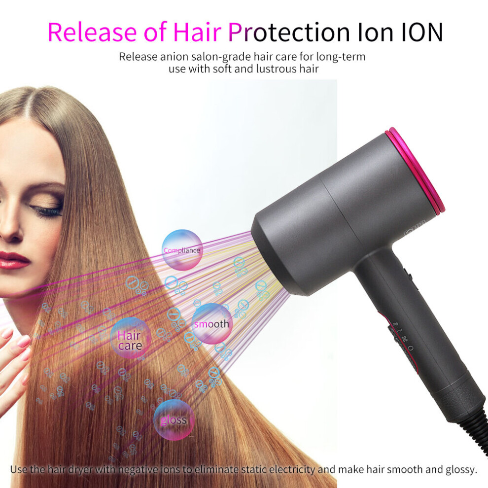 Newdora Professional Lightweight Hair Dryer 2000W with Diffuser & Concentrator