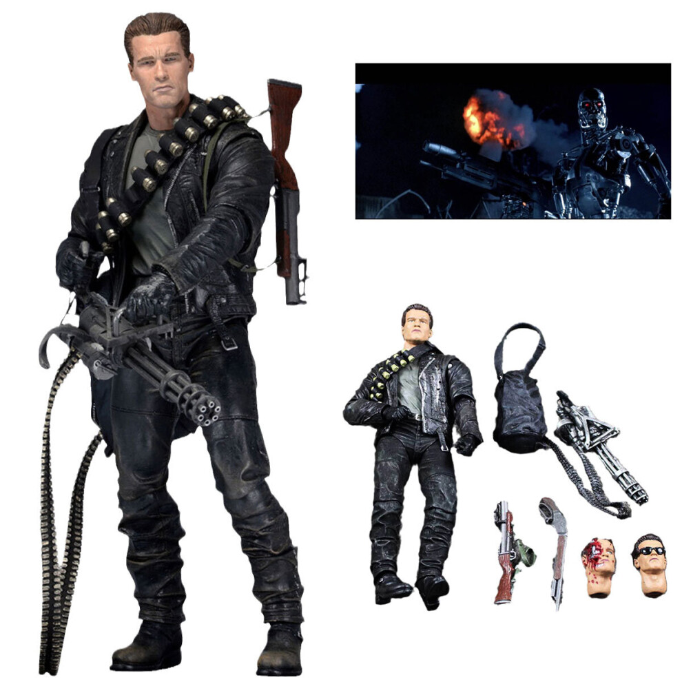 NECA Action Figure Terminator 2 Judgment Day T-800 Ultimate Arnold Model Toy 7