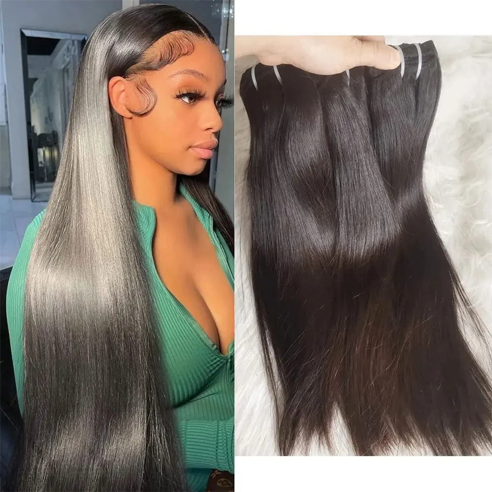 (1pc 8 inches) 12A Brazilian Bone Straight Hair Bundles Wholesale Cheap Natural Color 100 Percent Virgin Human Hair Extensions For Black Women