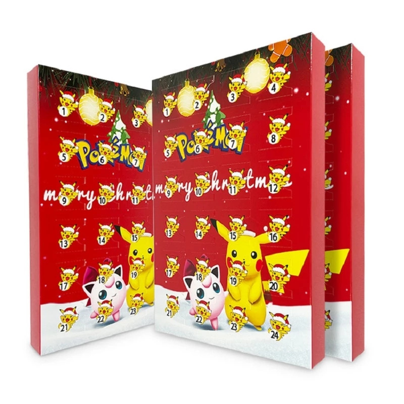 Christmas Advent Calendar for Kids 24 Days  Countdown Blind Box Pokemon Cartoon Toys Gifts