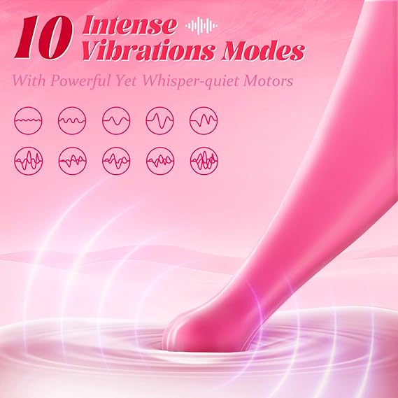 Clitoral Vibrator Sex Toys for Women Vibrators Clit G-Spot Nipple Stimulator Adult Anal Toys Personal Massager Wand Dildo for Clitoris with 10 Modes