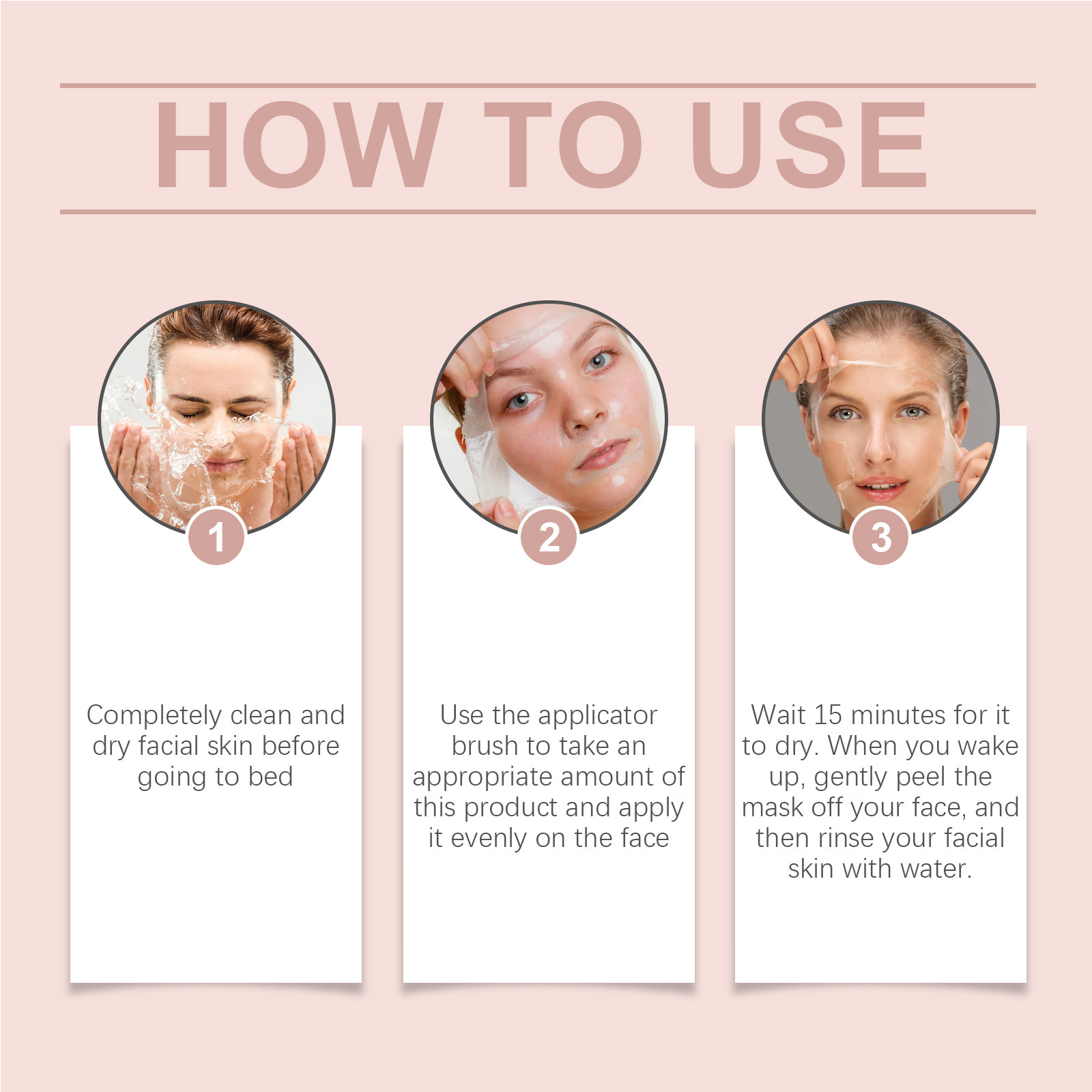 (1 PC) Collagen Exfoliating Mask Peel Off Mask Night Wrapping Mask Firming Mask Daily Facial Skin Care Products Deep Cleansing Peeling Mask Skin Nourishing