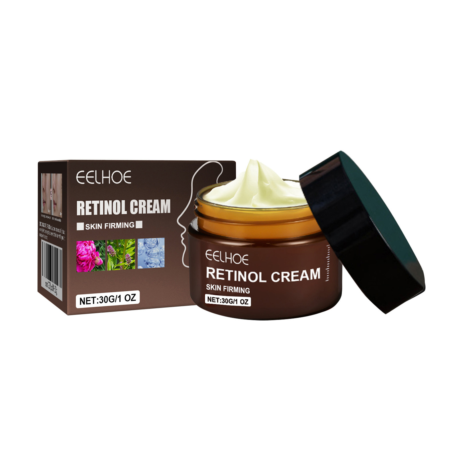 (1 PC) Retinol Face Cream Moisturizing Firming Lifting Anti Aging Fade Fine Lines Brightening Facial Skin Cream Skin Care Korean Cosmetics