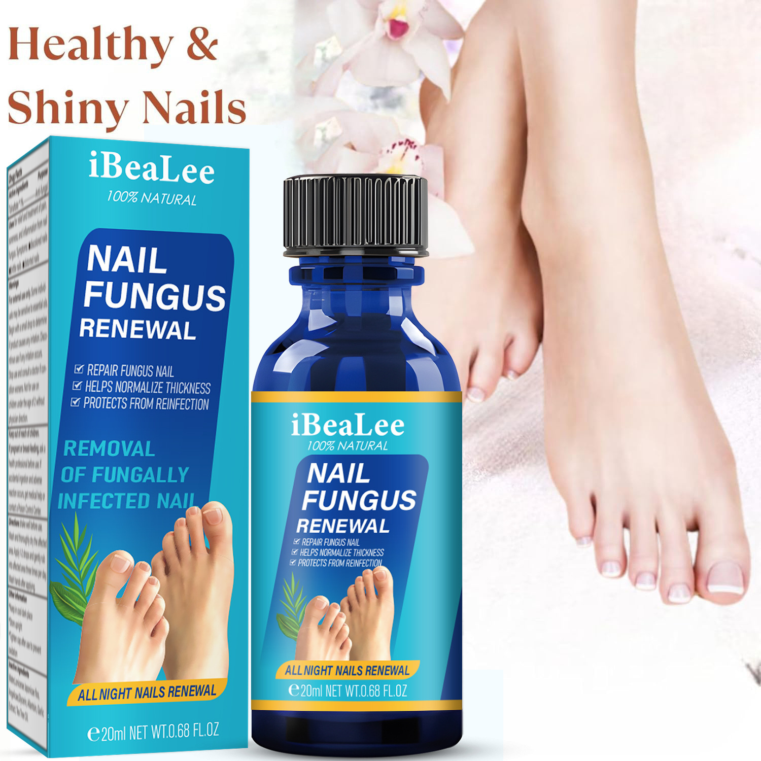 Toenail Fungus Treatment Nail Fungal Renewal Solution Nail Repair Liquid Nail Care 20ml